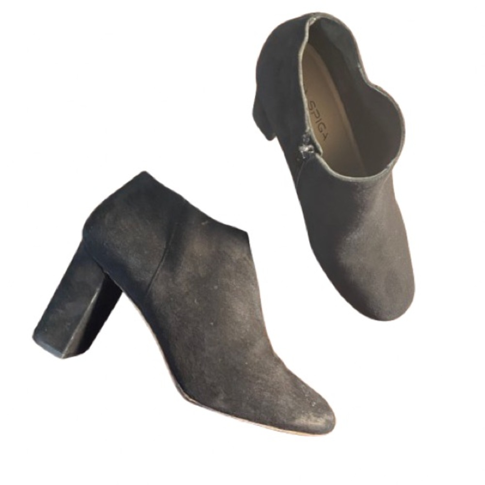 Via Spiga Silvie Black Suede bootie